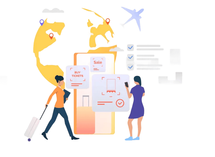 Visa Mobile Illustration