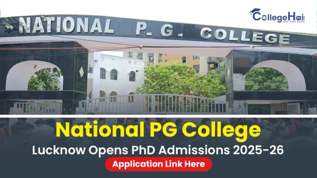 National PG College, Lucknow Opens PhD Admissions 2025-26.webp